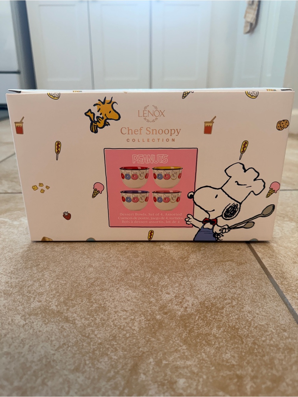 Lenox Chef Snoopy Collection Dessert Bowls -